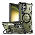MagSafe-compatible, anti-fingerprint phone case with foldable stand(Samsung Galaxy S23 Ultra)