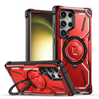 MagSafe-compatible, anti-fingerprint phone case with foldable stand(Samsung Galaxy S23 Ultra)
