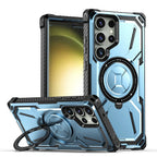 MagSafe-compatible, anti-fingerprint phone case with foldable stand(Samsung Galaxy S23 Ultra)