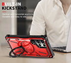 MagSafe-compatible, anti-fingerprint phone case with foldable stand(Samsung Galaxy S23 Ultra)