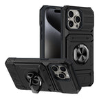 Rugged Shockproof Ring Stand Case for iPhone 17 / 16 / 15 / 14 / 13 Series