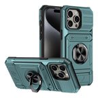 Rugged Shockproof Ring Stand Case for iPhone 17 / 16 / 15 / 14 / 13 Series