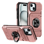 Rugged Shockproof Ring Stand Case for iPhone 17 / 16 / 15 / 14 / 13 Series