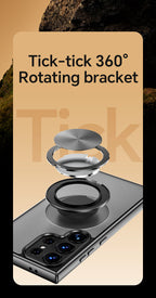 Magnetic TPU+PC Protective Case with 360° Rotating Stand (Samsung Galaxy S25/S25 PLUS/S25 Edge 5G/S25 Ultra)