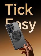 Magnetic TPU+PC Protective Case with 360° Rotating Stand (Samsung Galaxy S25/S25 PLUS/S25 Edge 5G/S25 Ultra)