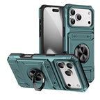 Rugged Shockproof Ring Stand Case for iPhone 17 / 16 / 15 / 14 / 13 Series