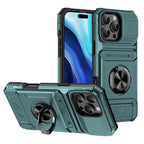 Rugged Shockproof Ring Stand Case for iPhone 17 / 16 / 15 / 14 / 13 Series
