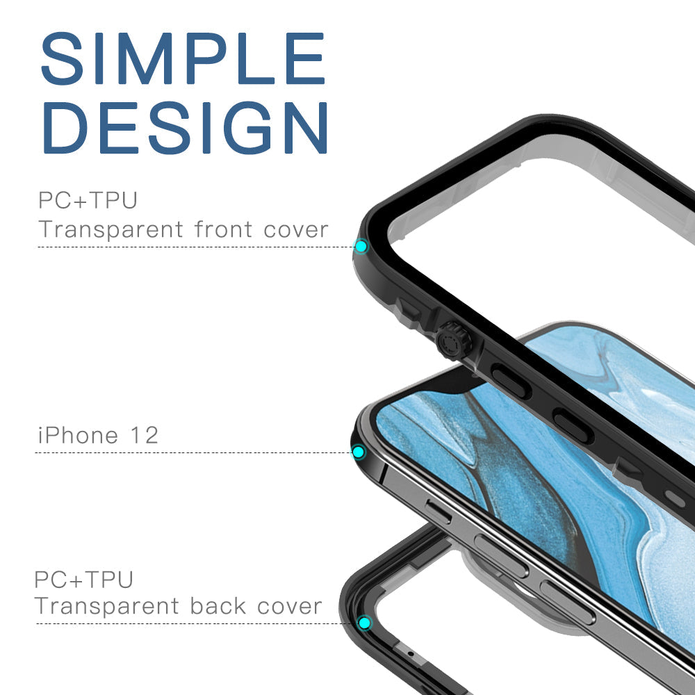 TPU+PC material snowproof, waterproof, dustproof, and shockproof phone case(iPhone 12/12 mini/12 Pro/12 Pro Max)