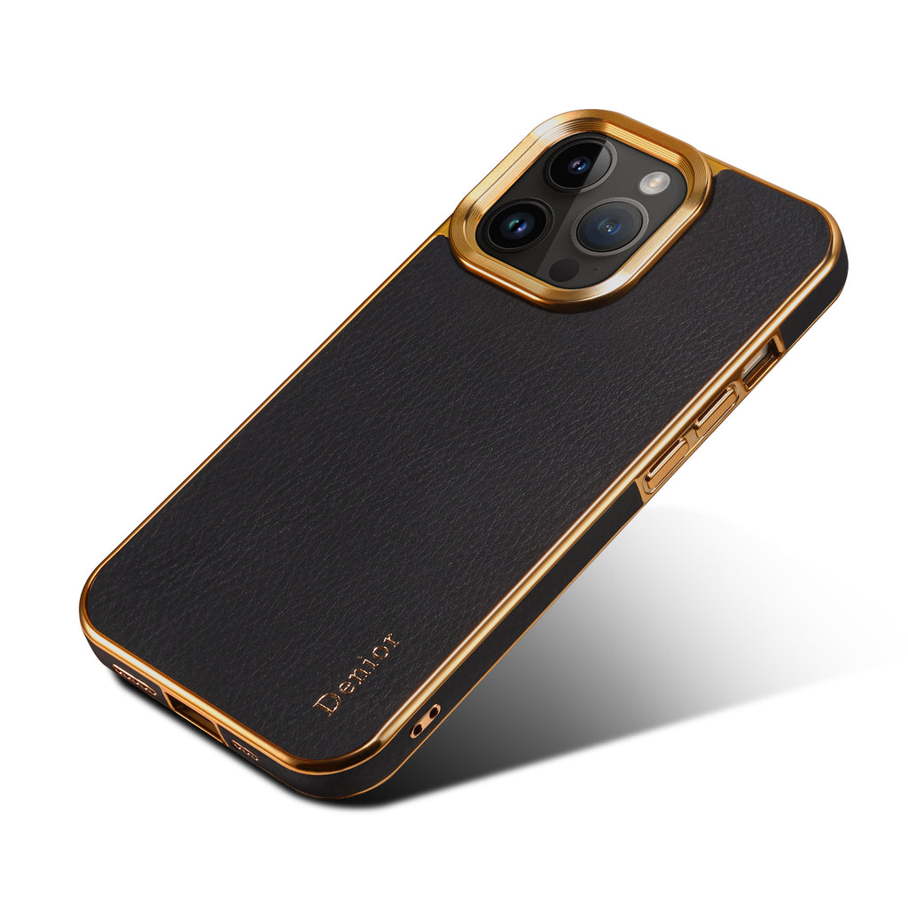 Premium Leather & Electroplated Case for iPhone