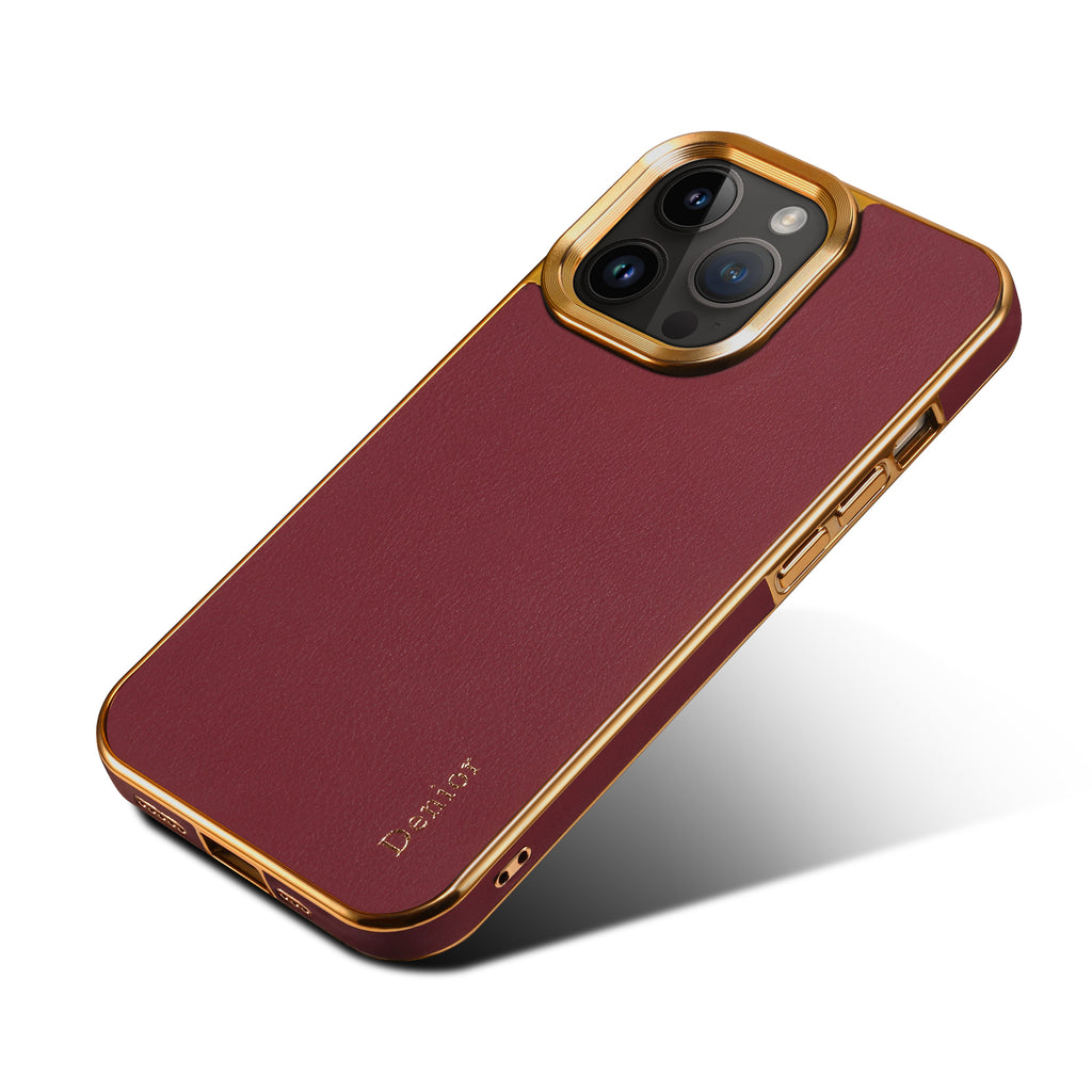 Premium Leather & Electroplated Case for iPhone