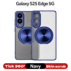 Magnetic TPU+PC Protective Case with 360° Rotating Stand (Samsung Galaxy S25/S25 PLUS/S25 Edge 5G/S25 Ultra)