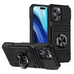 Rugged Shockproof Ring Stand Case for iPhone 17 / 16 / 15 / 14 / 13 Series