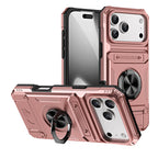 Rugged Shockproof Ring Stand Case for iPhone 17 / 16 / 15 / 14 / 13 Series