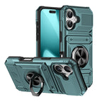 Rugged Shockproof Ring Stand Case for iPhone 17 / 16 / 15 / 14 / 13 Series