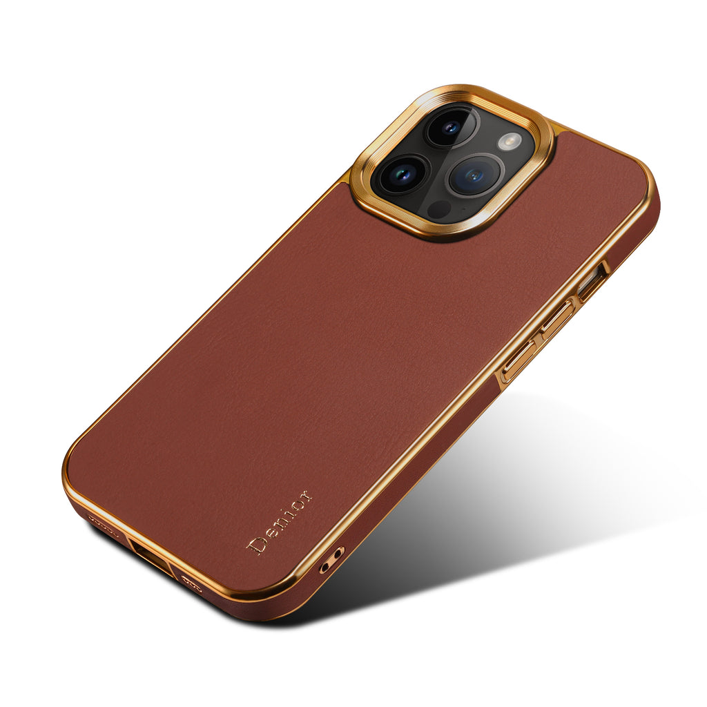 Premium Leather & Electroplated Case for iPhone