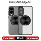 Magnetic TPU+PC Protective Case with 360° Rotating Stand (Samsung Galaxy S25/S25 PLUS/S25 Edge 5G/S25 Ultra)