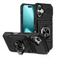 Rugged Shockproof Ring Stand Case for iPhone 17 / 16 / 15 / 14 / 13 Series