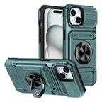 Rugged Shockproof Ring Stand Case for iPhone 17 / 16 / 15 / 14 / 13 Series