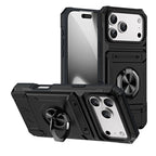 Rugged Shockproof Ring Stand Case for iPhone 17 / 16 / 15 / 14 / 13 Series