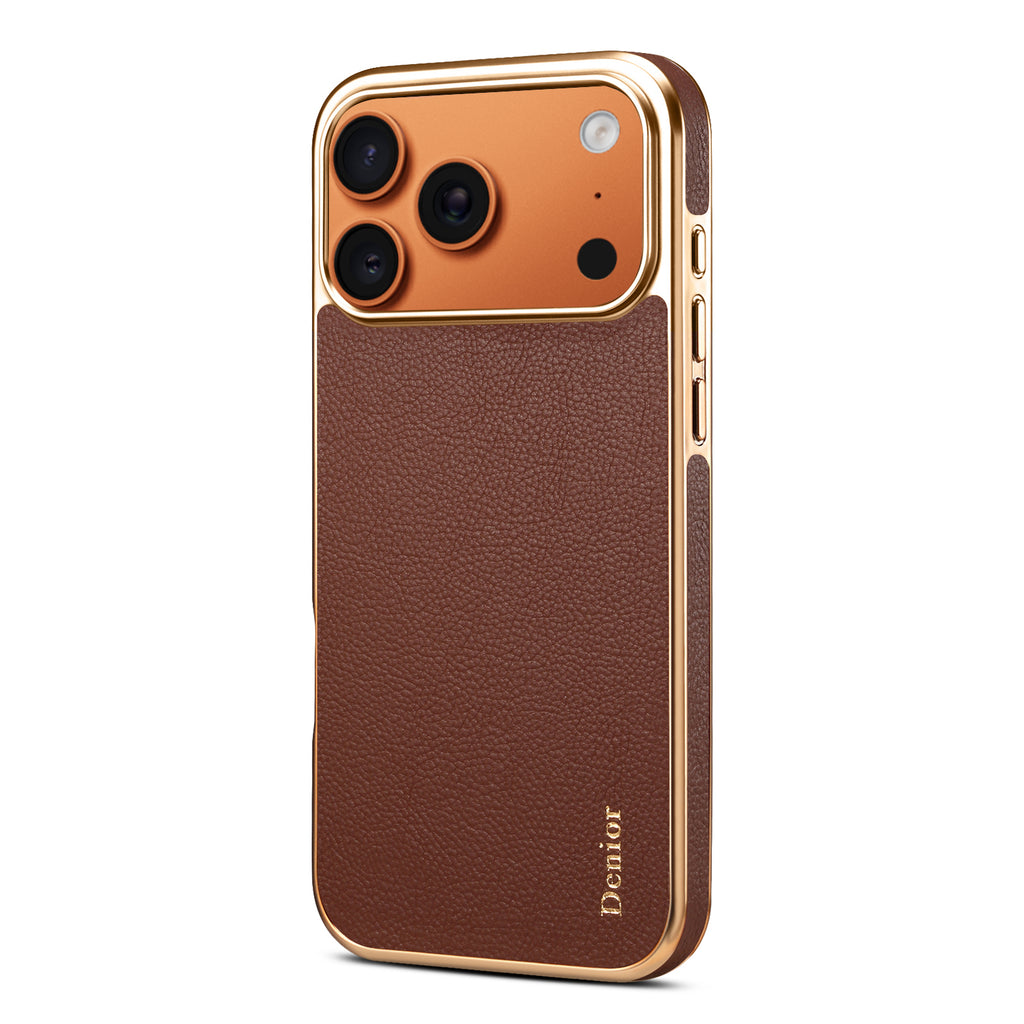 Premium Leather & Electroplated Case for iPhone
