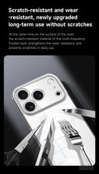 Clear Magnetic Hybrid Case with Hand-Applied Leather Detail for iPhone