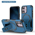 Rugged Magnetic Kickstand Case for iPhone 17 / 16 / 15 / 14 / 13 Series