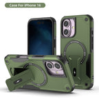 Rugged Magnetic Kickstand Case for iPhone 17 / 16 / 15 / 14 / 13 Series