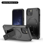 Rugged Magnetic Kickstand Case for iPhone 17 / 16 / 15 / 14 / 13 Series