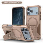 Rugged Magnetic Kickstand Case for iPhone 17 / 16 / 15 / 14 / 13 Series