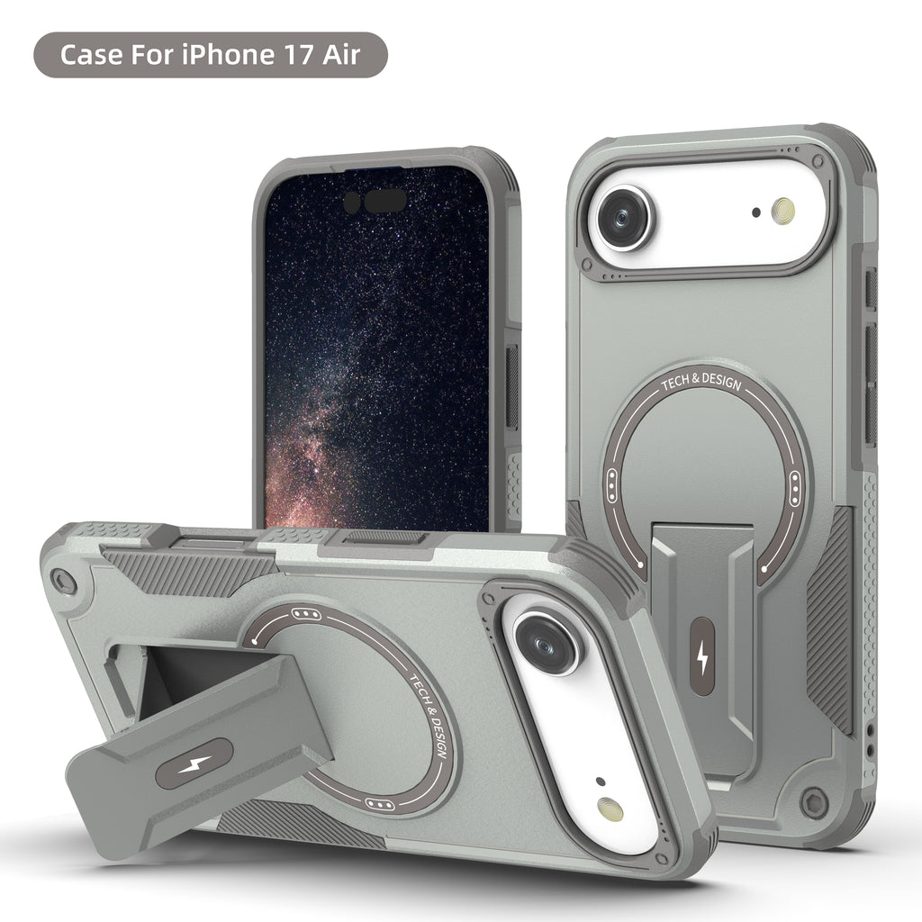 Rugged Magnetic Kickstand Case for iPhone 17 / 16 / 15 / 14 / 13 Series