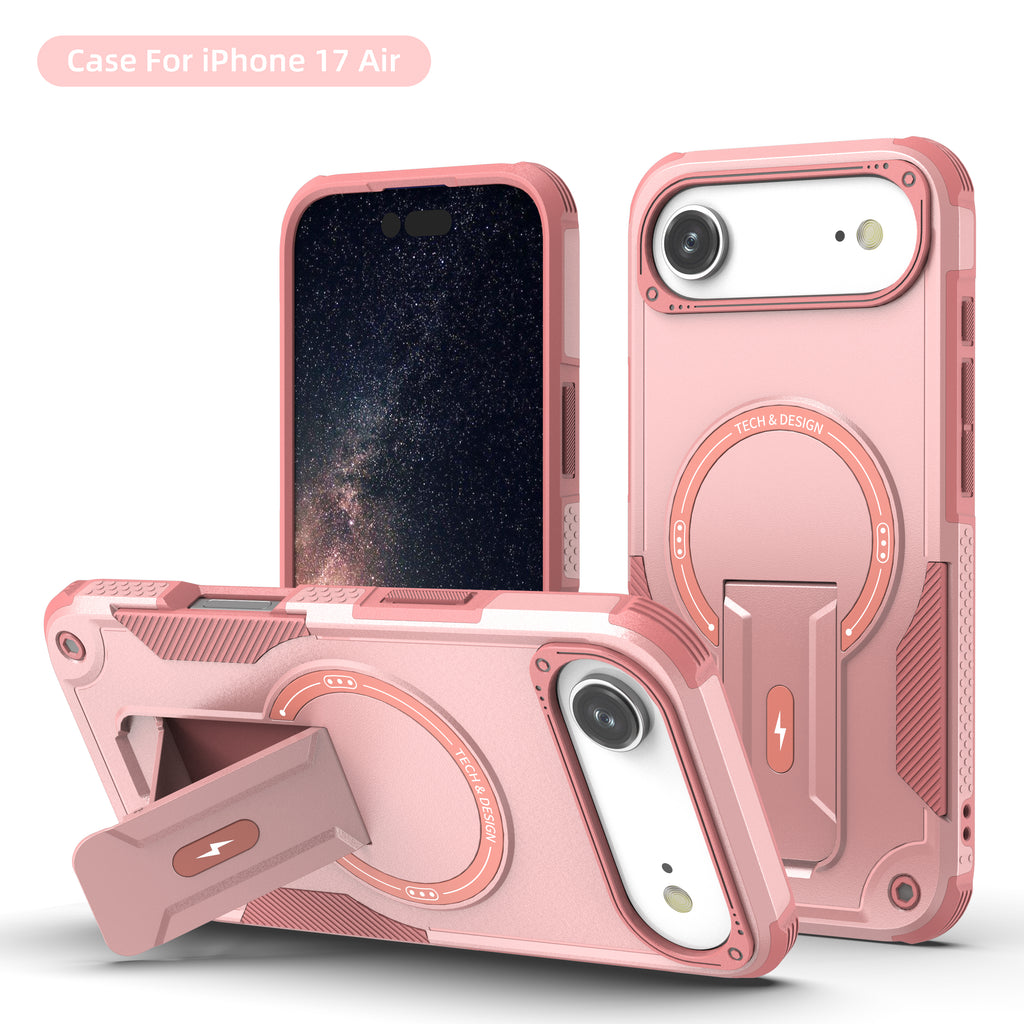 Rugged Magnetic Kickstand Case for iPhone 17 / 16 / 15 / 14 / 13 Series
