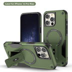 Rugged Magnetic Kickstand Case for iPhone 17 / 16 / 15 / 14 / 13 Series