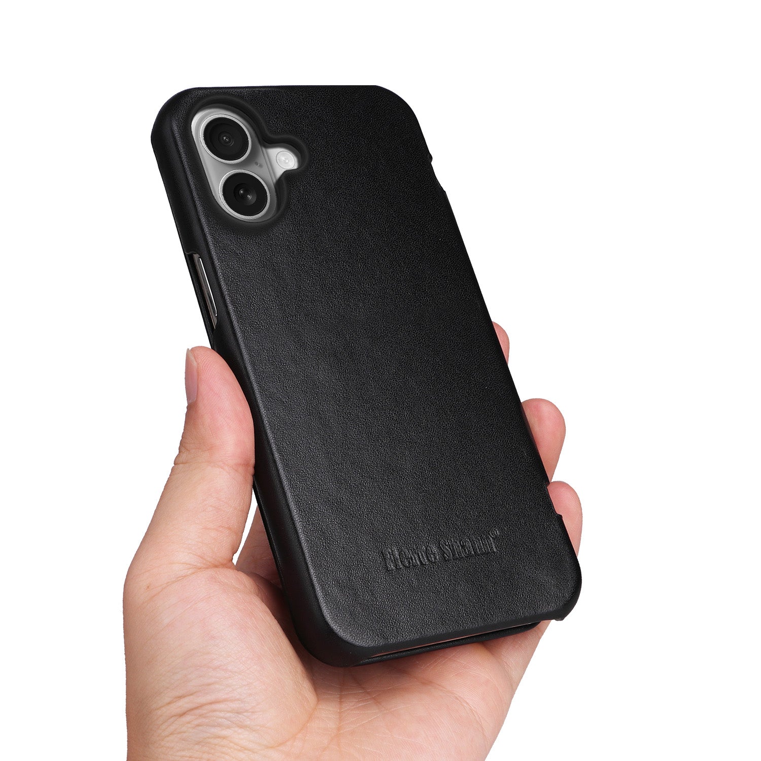 Ultra-Slim Top-Grain Cowhide Leather Magnetic Case for iPhone