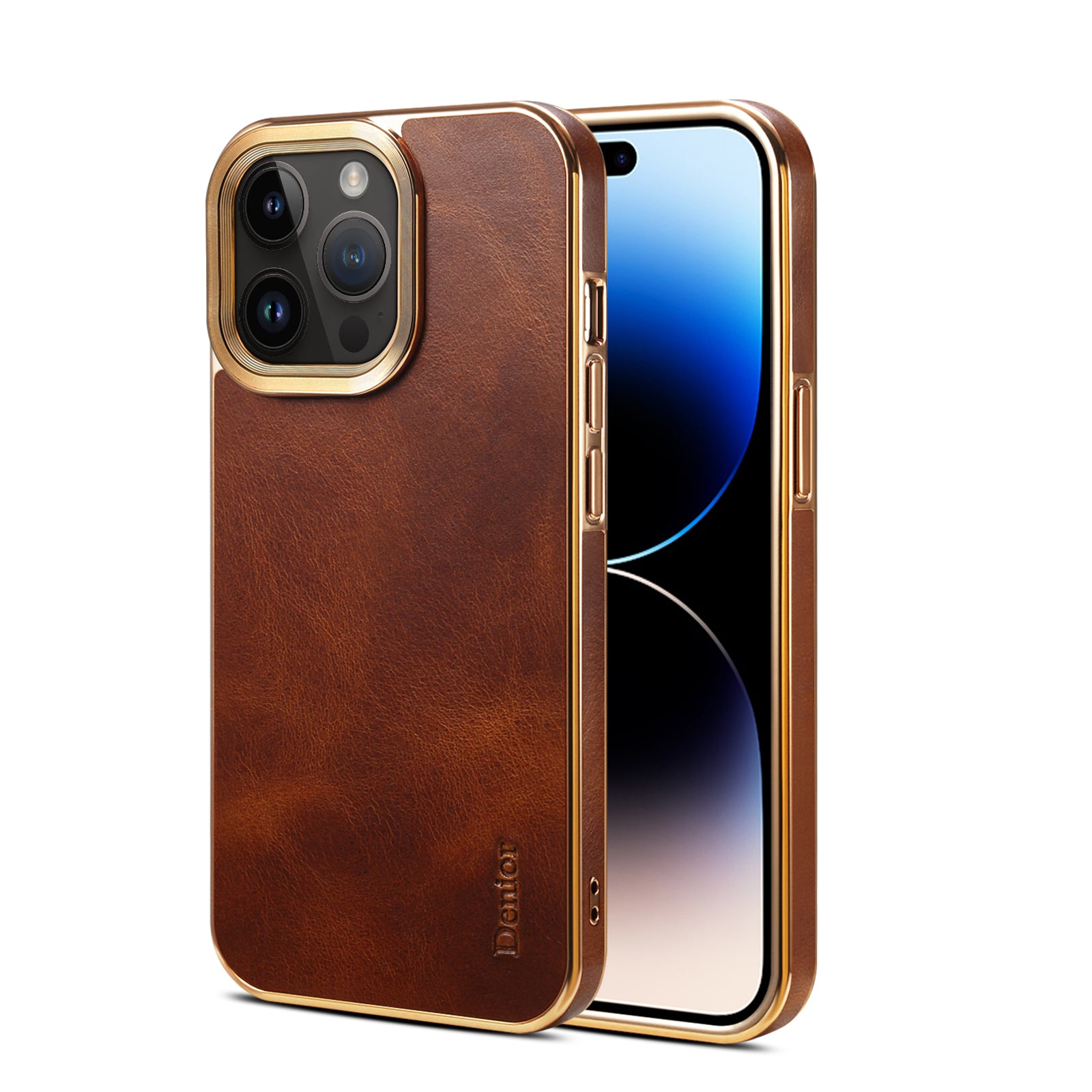 Genuine First-Layer Oil-Wax Cowhide Leather Case for iPhone