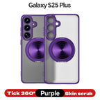 Magnetic TPU+PC Protective Case with 360° Rotating Stand (Samsung Galaxy S25/S25 PLUS/S25 Edge 5G/S25 Ultra)