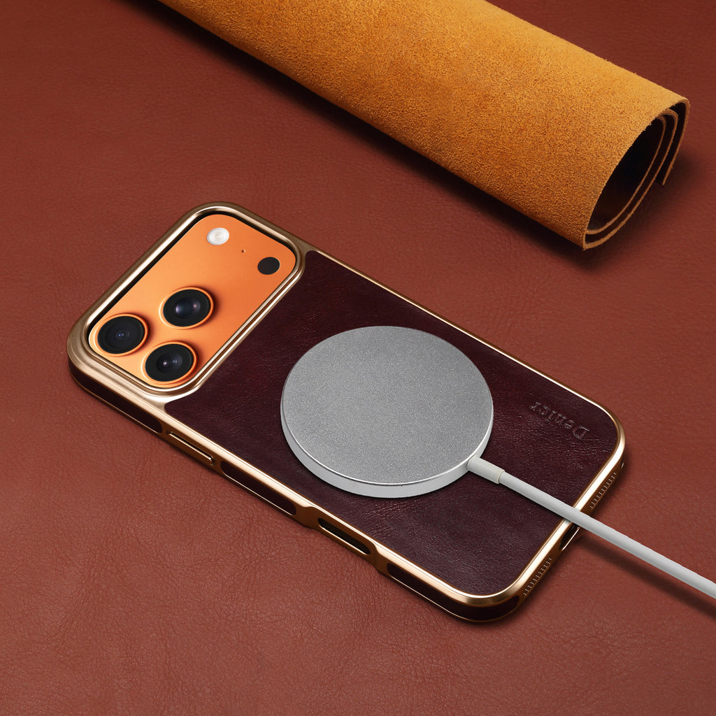 Genuine First-Layer Oil-Wax Cowhide Leather Case for iPhone