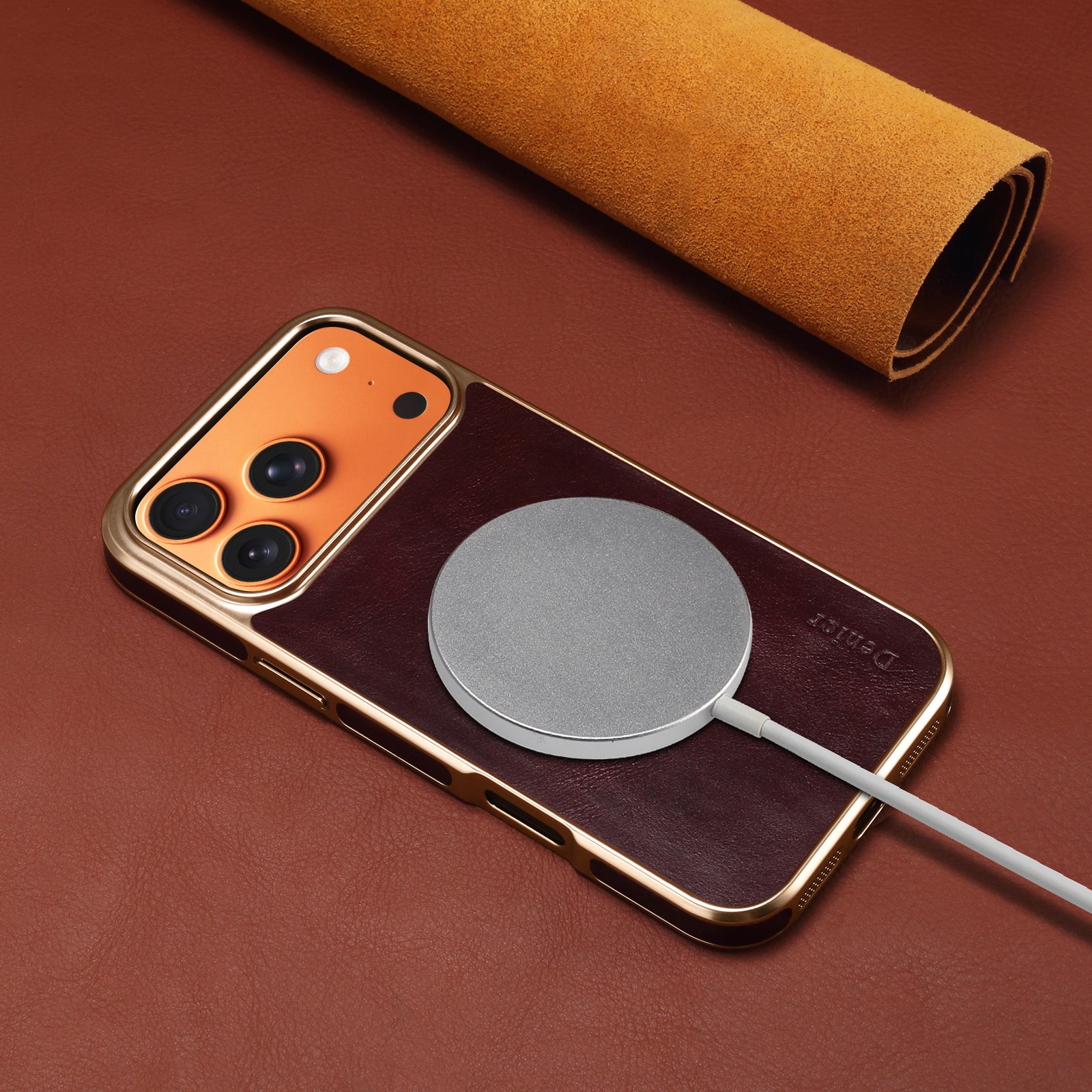 Genuine First-Layer Oil-Wax Cowhide Leather Case for iPhone