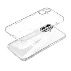 Clear Magnetic Hybrid Case with Hand-Applied Leather Detail for iPhone