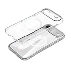 Clear Magnetic Hybrid Case with Hand-Applied Leather Detail for iPhone