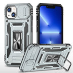 Rugged Shockproof Kickstand Case with Camera Protection for iPhone 17 / 16 / 15 / 14 / 13 Series
