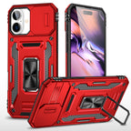 Rugged Shockproof Kickstand Case with Camera Protection for iPhone 17 / 16 / 15 / 14 / 13 Series