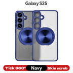 Magnetic TPU+PC Protective Case with 360° Rotating Stand (Samsung Galaxy S25/S25 PLUS/S25 Edge 5G/S25 Ultra)