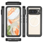 TPU + PET + PC Material Magnetic Phone Case with Snow, Water, Dust, and Drop Protection(Pixel 10/10Pro/10Pro XL)
