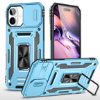 Rugged Shockproof Kickstand Case with Camera Protection for iPhone 17 / 16 / 15 / 14 / 13 Series