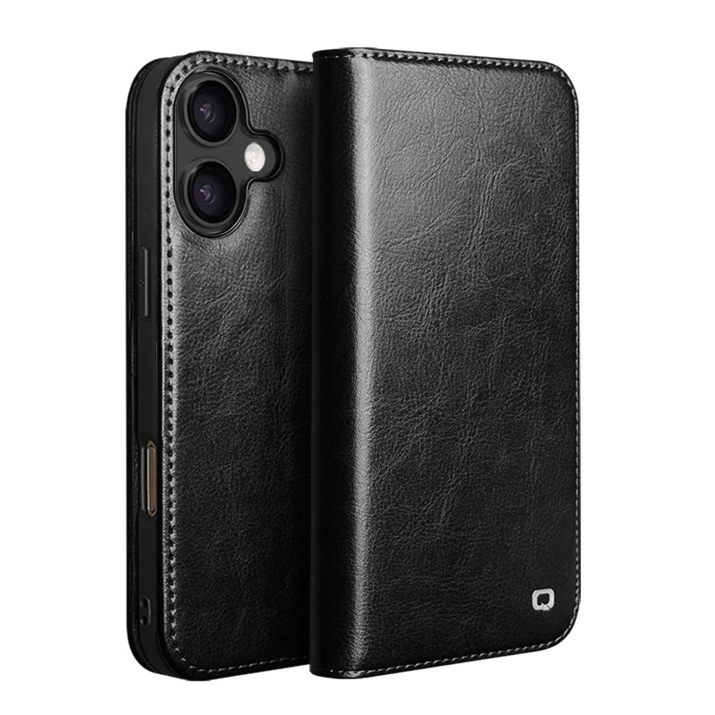 CornerMaple Premium Genuine Leather Wallet Case for iPhone- Magnetic Flip Cover with Card Holder