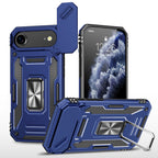 Rugged Shockproof Kickstand Case with Camera Protection for iPhone 17 / 16 / 15 / 14 / 13 Series