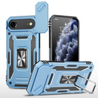 Rugged Shockproof Kickstand Case with Camera Protection for iPhone 17 / 16 / 15 / 14 / 13 Series