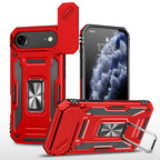 Rugged Shockproof Kickstand Case with Camera Protection for iPhone 17 / 16 / 15 / 14 / 13 Series