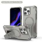 Rugged Magnetic Kickstand Case for iPhone 17 / 16 / 15 / 14 / 13 Series