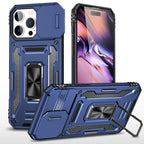 Rugged Shockproof Kickstand Case with Camera Protection for iPhone 17 / 16 / 15 / 14 / 13 Series